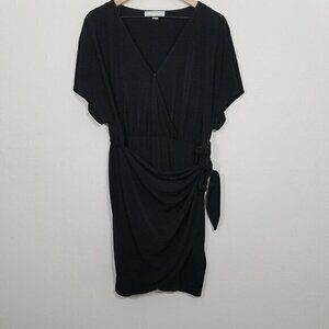 KORS Michael Kors V-Neck Dress Black Size XL